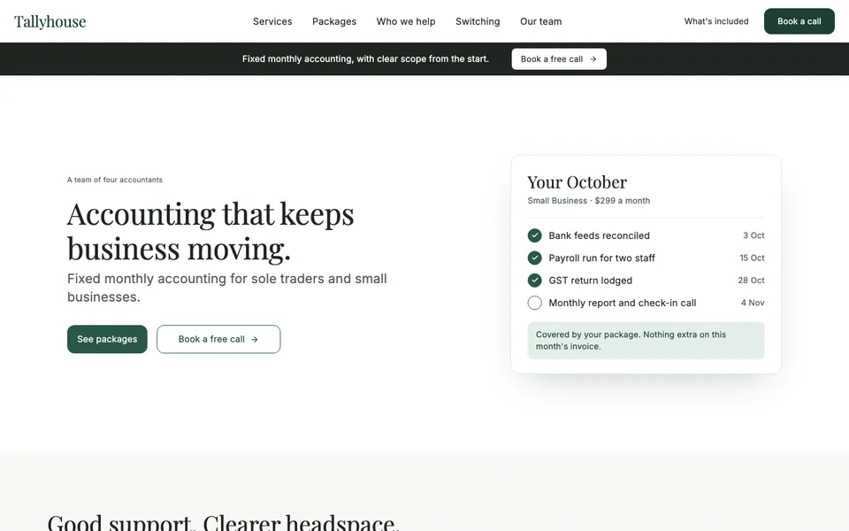 Accounting Firm Website template preview