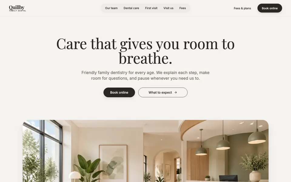 Dental Practice Website template preview
