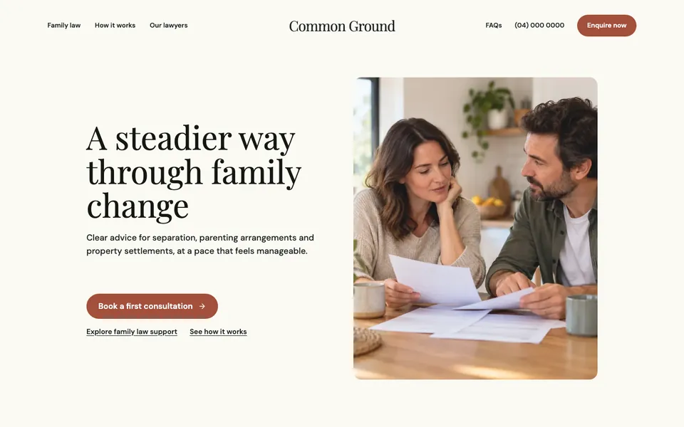 Law Firm Website template preview