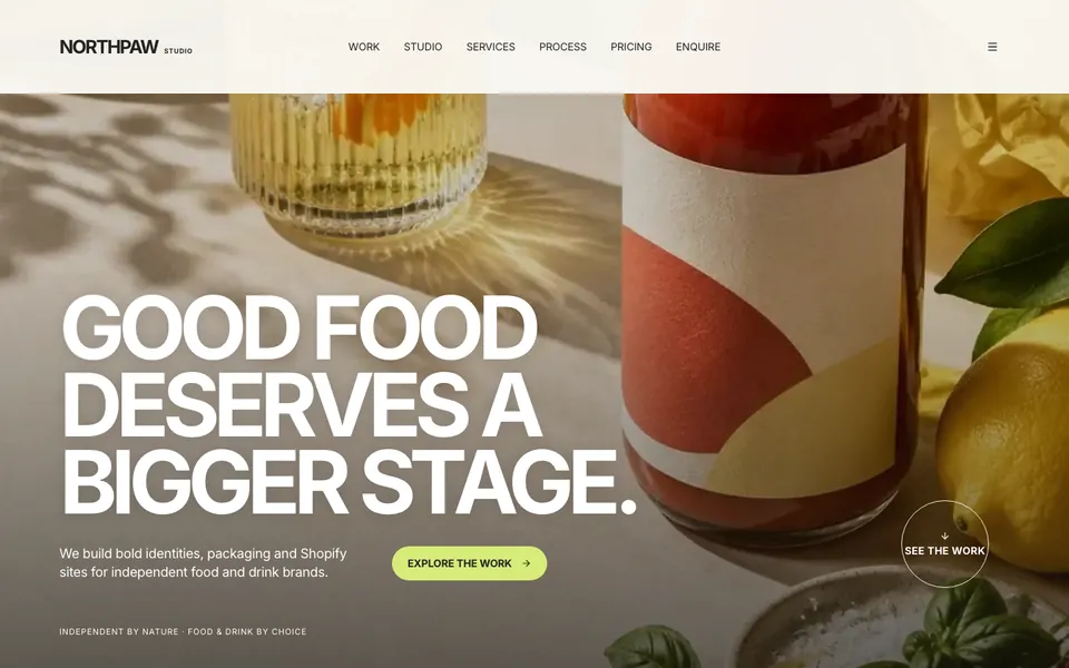 Design Studio Website template preview