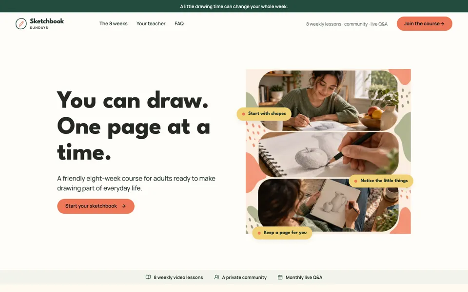 Online Course Website template preview