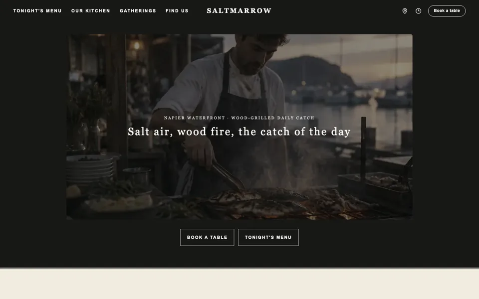 Restaurant Website template preview