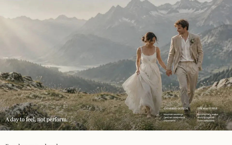 Photographer Website template preview