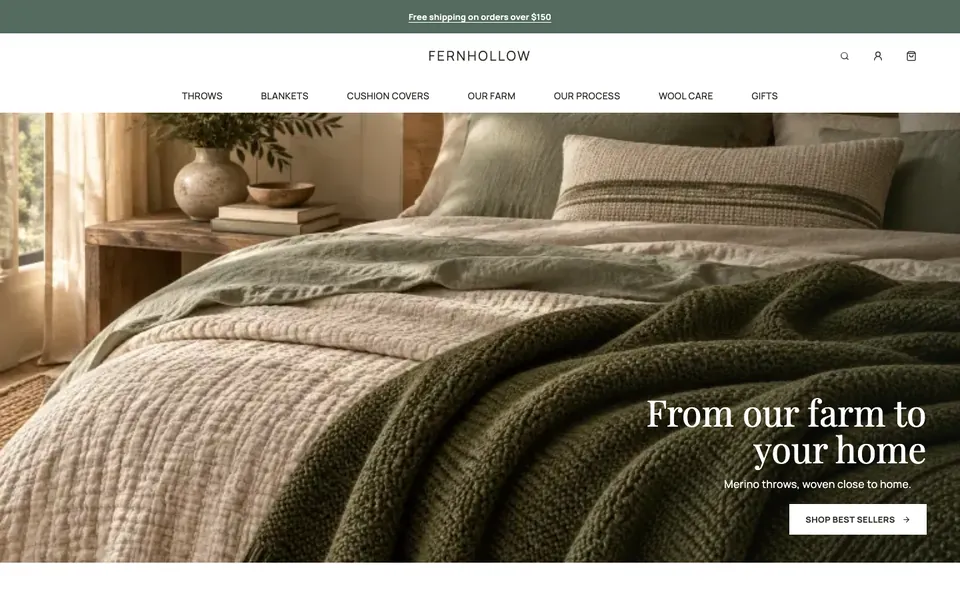 Homewares Shop Website template preview